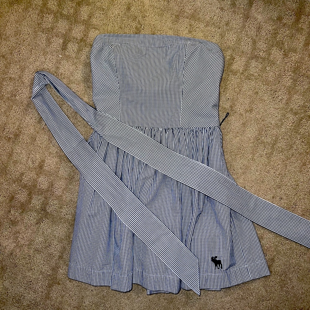 Abercrombie and Fitch strapless checkered dress